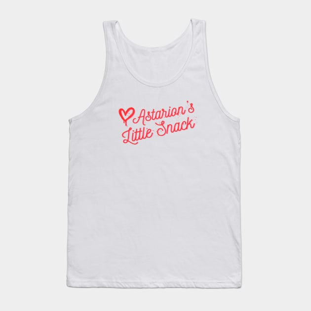 Astarions little snack red romance text Tank Top by WildMagicUK